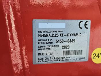 DAF CF 530 8x4 / RETARDER / FASSI F545 CRANE / KRAN / GRUA